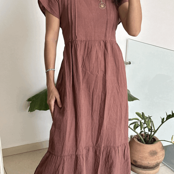 Vestido Orquidea Tabaco
